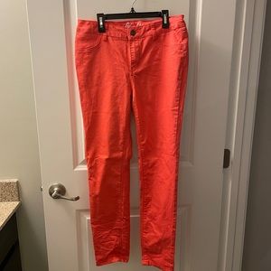 Orange jeggings